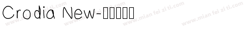 Crodia New字体转换